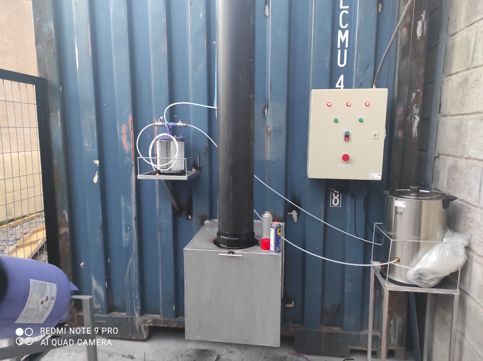 Componentes tecnológicos de la cámara de gasificación SO₂ Agropacking Aconcagua